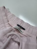 CP Company 101A Bermuda shorts in Cotton  diagonal fleece - Soft Pink - Image 3