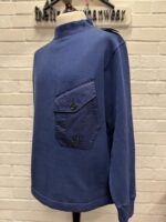 CP Company 296A Diagonal Fleece Sweatshirt in Blue - Image 4