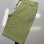 CP Company 101B Bermuda shorts in Cotton  diagonal fleece Light Green  -  XXXL. / w40”