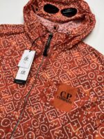 CP Company 278A Inca Print Short Goggle Jacket in Orange - Image 2
