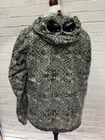 CP Company 278A Inca Print Short Goggle Jacket in Dk Green - Image 10