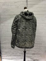 CP Company 278A Inca Print Short Goggle Jacket in Dk Green - Image 12