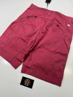 C.P COMPANY 200A SATIN STRETCH CARGO SHORTS IN RED BUD - Image 4