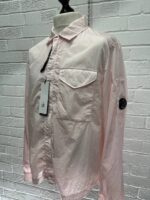 C.P. COMPANY 039A Chrome-R Zipped Overshirt in pink. - Image 6