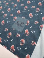 CP company 281A tacting piquet T-shirt in all Over sponged print -Ink Blue - Image 2