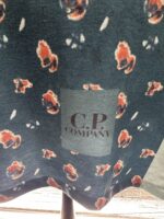 CP company 281A tacting piquet T-shirt in all Over sponged print -Ink Blue - Image 5