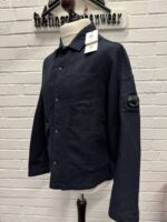 CP Company 277A  Cotton/Linen overshirt in Navy - Image 5