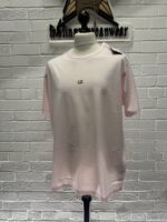 CP Company 088A Mercerized Light Jersey 70/2 T-Shirt - Pink       XS.   / 19” P2P