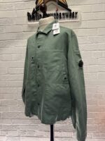 CP Company 277A  Cotton/Linen overshirt in Green - Image 5