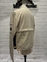 CP Company 048A Diagonal Raised Fleece crew sweatshirt in ivory - Image 9