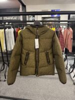 CP Company 221A Goggle Co-Ted Down Jacket in Green - Image 14