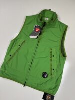 CP COMPANY G.D.P POLARTEC LENS GILET VEST IN CLASSIC GREEN.