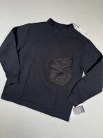 CP Company 296A Diagonal Fleece Sweatshirt in Black