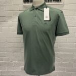 C.P COMPANY 24/1 REGULAR FIT STRETCH PIQUET POLO SHIRT- GREEN     Small / P2P 20.5”