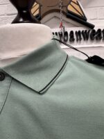 C.P COMPANY 24/1 REGULAR FIT STRETCH PIQUET POLO SHIRT- GREEN     Small / P2P 20.5” - Image 3