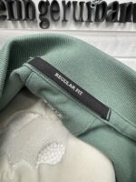 C.P COMPANY 24/1 REGULAR FIT STRETCH PIQUET POLO SHIRT- GREEN     Small / P2P 20.5” - Image 5