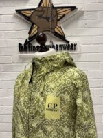 CP Company 278A Inca Print Short Goggle Jacket in Green - Image 10