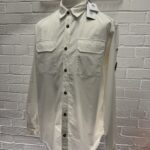 CP COMPANY 140A ORGANIC GABARDINE BUTTONED SHIRT IN