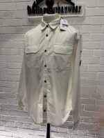 CP COMPANY 140A ORGANIC GABARDINE BUTTONED SHIRT IN