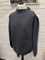 C.P. Company 989 Men's Turtle Neck 194A Sweatshirt in Black Sand / 995 - Image 6