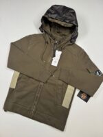 CP Company 161A Diagonal Fleece Hooded full zip Sweatshirt in Green  • XS  / P2P 19.5”