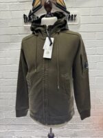 CP Company 161A Diagonal Fleece Hooded full zip Sweatshirt in Green  • XS  / P2P 19.5” - Image 5