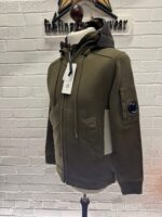 CP Company 161A Diagonal Fleece Hooded full zip Sweatshirt in Green  • XS  / P2P 19.5” - Image 8
