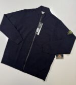 STONE ISLAND S00A1 Stretch RWS wool cardigan sweater in navy   -  XXL / P2P 24.5”