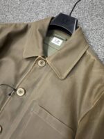 CP Company 258A TOOB Cotton reflective Jacket in Khaki - Image 3