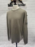 C.P. Company 236A Re-Wool knitwear Crew Neck sweater in Walnut    -  Size 58 / 4XL / P2P 25” - Image 2