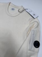 C.P. Company 236A Re-Wool knitwear Crew Neck sweater in Ivory -  Size 56 / XXXL / 24” - Image 2