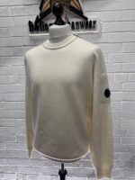 C.P. Company 236A Re-Wool knitwear Crew Neck sweater in Ivory -  Size 56 / XXXL / 24” - Image 4