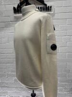 C.P. Company 236A Re-Wool knitwear Crew Neck sweater in Ivory -  Size 56 / XXXL / 24” - Image 6
