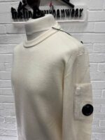 C.P. Company 236A Re-Wool knitwear Crew Neck sweater in Ivory -  Size 56 / XXXL / 24” - Image 7