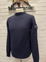 CP company 018A Metropolis Lambswool Jumper in  Navy / 888 - Image 4