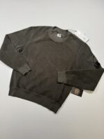CP Company 261A Brushed & Emerized Diagonal Fleece Sweatshirt in Green0  • XS / P2P  21”