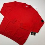 CP company 026A crew knit in sea island cotton - Red   - XXL./ 54 / P2P 24”