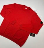 CP company 026A crew knit in sea island cotton - Red   - XXL./ 54 / P2P 24”