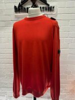 CP company 026A crew knit in sea island cotton - Red   - XXL./ 54 / P2P 24” - Image 3