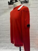 CP company 026A crew knit in sea island cotton - Red   - XXL./ 54 / P2P 24” - Image 4