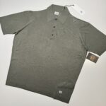 CP company 170A Lisle thread cotton polo shirt in Green / 627