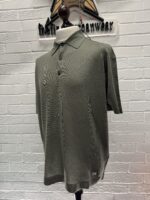 CP company 170A Lisle thread cotton polo shirt in Green / 627 - Image 5