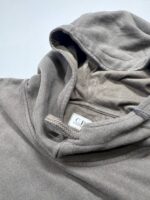 CP Company 319A Diagonal Fleece Hooded Sweatshirt in Green • XS / P2P 20” - Image 2