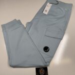 CP COMPANY 017A DIAGONAL RAISED FLEECE JOGGING PANTS IN  SKY BLUE / 806
