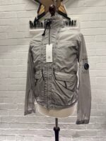 CP COMPANY 012A Chrome R Bomber Jacket in Grey - Image 3