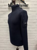 C.P. Company 237A Turtleneck Re-Wool pull over in Navy - Image 3