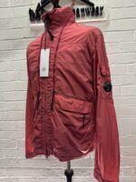 CP COMPANY 012A Chrome R Bomber Jacket in Red Bud - Image 4