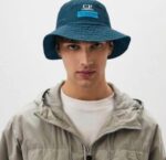 C.P. Company Mens Goretex infinium Reversible Bucket Hat in Ink Blue   - Reversible - Image 2