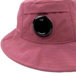 CP COMPANY Chrome R Lens Bucket Hat - Red Bud 577