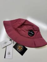 CP COMPANY Chrome R Lens Bucket Hat - Red Bud 577 - Image 3